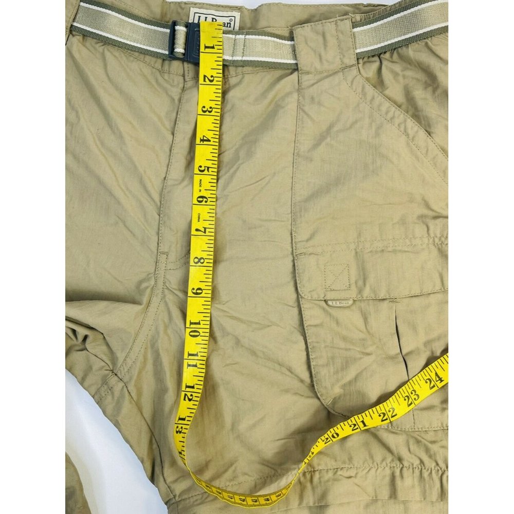 VTG 90s L.L. Bean Men’s Large Tall Convertible Zip Off Hiking Trail Cargo Pants - Picture 6 of 10